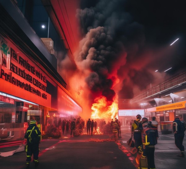 商贸市场火灾,商务安全警示语录与应急应对策略 商贸市场火灾,商务安全警示语录与应急应对策略